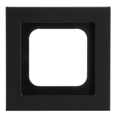 Abdeckrahmen 1-fach schwarz matt - Busch-axcent® pur