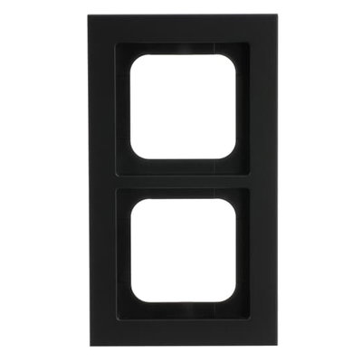 Abdeckrahmen 2-fach schwarz matt - Busch-axcent® pur