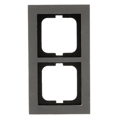 Abdeckrahmen 2-fach betongrau - Busch-axcent® pur