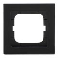 Abdeckrahmen 1-fach Glas schwarz - Busch-axcent® pur