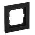 Abdeckrahmen 1-fach Glas schwarz - Busch-axcent® pur