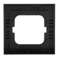 Abdeckrahmen 1-fach Glas schwarz - Busch-axcent® pur