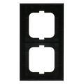 Abdeckrahmen 2-fach Glas schwarz - Busch-axcent® pur