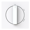 Zentralscheibe mit Aufdruck Symbol "1-2-3" für Stufenschalter, Drehknopf