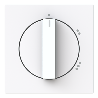 Zentralscheibe mit Aufdruck Symbol "1-2-3" für Stufenschalter, Drehknopf