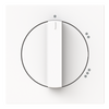 Zentralscheibe mit Aufdruck Symbol "1-2-3" für Stufenschalter, Drehknopf