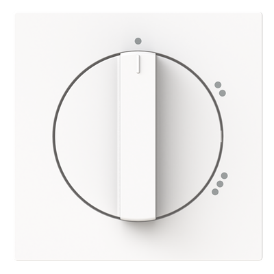 Zentralscheibe mit Aufdruck Symbol "1-2-3" für Stufenschalter, Drehknopf