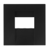 Zentralscheibe Multimedia 1-fach schwarz - Busch-art linear® Busch-art linear®