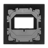 Zentralscheibe Multimedia 1-fach schwarz - Busch-art linear® Busch-art linear®