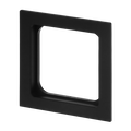 Zwischenring 50x50 mm Kommunikations-Steckverbinder schwarz - Busch-art linear®