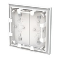 Wippe für Elektroniktaster 2-fach mit transparenten Kalotten Busch-art linear®