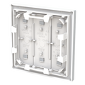 Wippe für Elektroniktaster 3-fach mit transparenten Kalotten Busch-art linear®