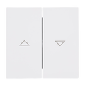 Wippe mit Aufdruck Symbol "Pfeile" für Jalousie, 2-fach studioweiß - Busch-art