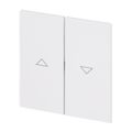 Wippe mit Aufdruck Symbol "Pfeile" für Jalousie, 2-fach studioweiß - Busch-art