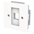 Zentralscheibe mit Tragring Modular-Jack 1-fach Busch-art linear®