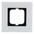 Abdeckrahmen 1-fach weißglas - carat®