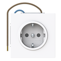 Busch-steplight® SCHUKO® Steckdosen-Einsatz Safety+ mit LED