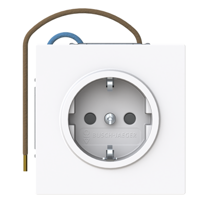Busch-steplight® SCHUKO® Steckdosen-Einsatz Safety+ mit LED