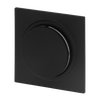 Zentralscheibe für Dimmer Drehknopf mit Glimmlampe schwarz matt - Busch-art