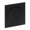 Zentralscheibe für Dimmer Drehknopf mit Glimmlampe schwarz matt - Busch-art