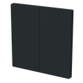 Wippe für Smart Switch 2-fach schwarz matt - Busch-art linear®