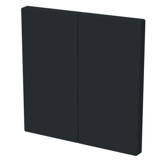 Wippe für Smart Switch 2-fach schwarz matt - Busch-art linear® – Bild 3 von 3