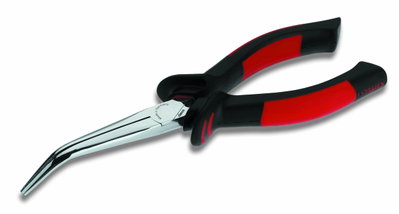 Mechanikerzangen ohne VDE-geprüfte 1000 Volt-Schutzisolation flach-runde Backen, 45° gewinkelt 190