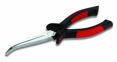 Mechanikerzangen ohne VDE-geprüfte 1000 Volt-Schutzisolation flach-breite Backen, 45° gewinkelt 190