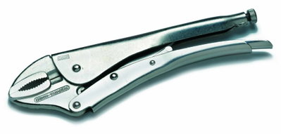 Hebeldruckzange, Spannweite 35mm, Länge 185mm, Backen aus Chrom-Vanadium-Stahl