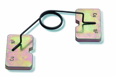 Presseinsätze zu den Werkzeugen Nr. 10 1867, Nr. 10 5498 und Nr. 10 5698 für Aluminium-Kabelschuhe und -Verbinder DIN 46239 16 mm²