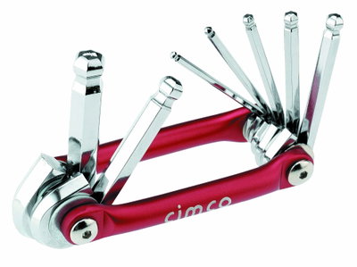 Kugelkopf-Sechskant-Stiftschlüssel-Satz 7teilig SW2,5-10, Handklapphalter