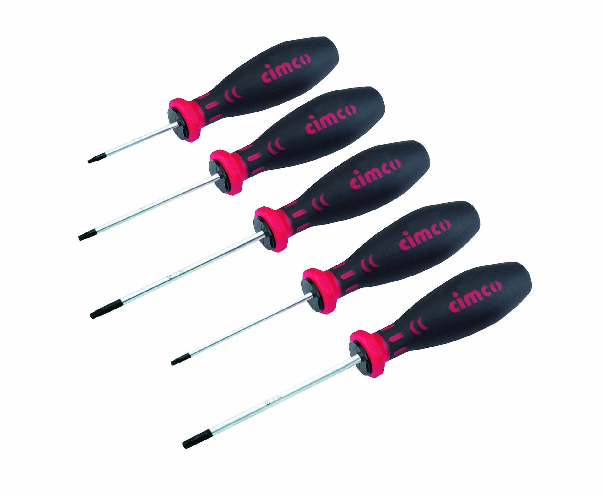 Torx Schraubendrehe Sortiment mit Bohrung 5 teilig