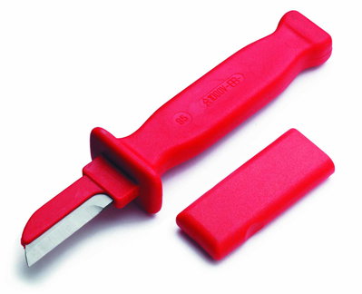 1000 V Sicherheits-Kabelmesser mit gerader Klinge und isoliertem Klingenrücken 1000V, 50mm