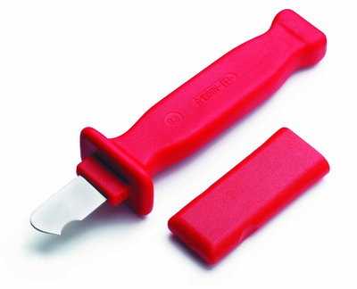 VDE-Absetzmesser mit hakenförmiger Schneide, Klingenlänge 35mm