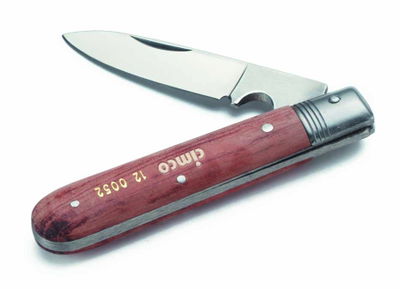 Kabelmesser mit Holzschalen, Klinge und Schaber 1teilig