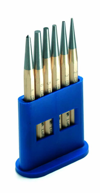 Durchtreibersatz mit Körner, Körner 120x10mm, Inhalt 1-5mm Durchmesser
