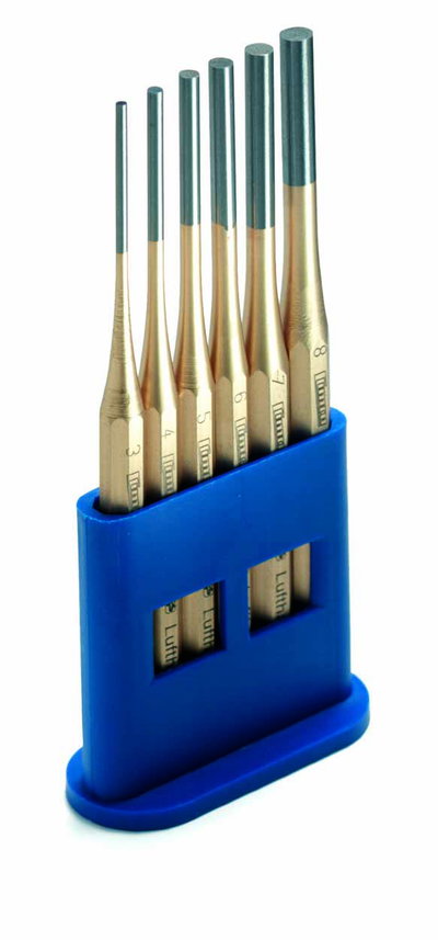 Splintentreiber, Länge 150mm, Kunststoff-Behälter je 1 Stück 3-8mm Durchmesser