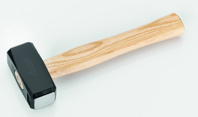 Fäustel DIN 6475, mit poliertem, geschweiftem Eschenstiel