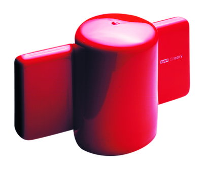 Isolatoren-Schutzschraube 1000V, mit zwei Flügeln (Länge 80mm), LxH 300x160mm