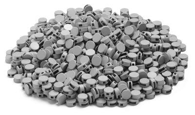 Kunststoffplombe Durchmesser 12mm, grau