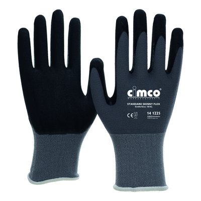 Arbeitshandschuh "Standard Skinny Flex" schwarz/grau, Größe 9/L