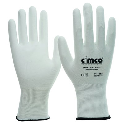 Arbeitshandschuh "Skinny Soft White" Größe 9/L