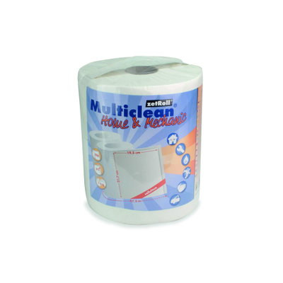 Werkstattwagen-Handtuchrolle, Abriss 500 a 19,5 cm, weiß, 2-lagig