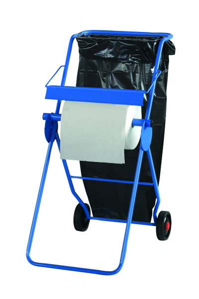 Bodenständer mit Abfallsackhalter , Rollenbereite max. 42 cm