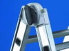 Aluminium-Teleskop-Leiter mit 2x6 Stufen