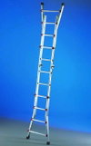 Aluminium-Teleskop-Leiter mit 2x6 Stufen