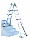 Aluminium-Teleskop-Leiter mit 2x6 Stufen