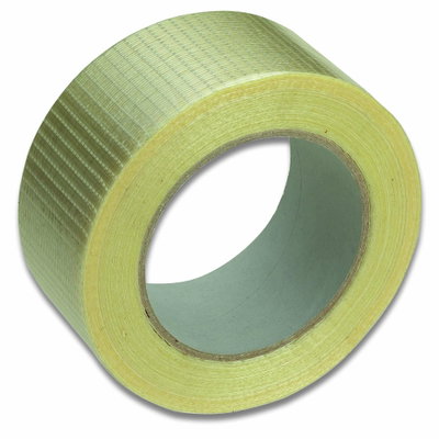 Filament Klebeband mit Gitter-Fadenverstärkung Transparent 50x50mm