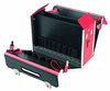 Werkzeugkoffer Signalrot aus starkem Rindleder