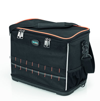 Werkzeugtasche-Schultertasche-L, mit stabilem Kunststoffboden 410 x 320 x 230 mm
